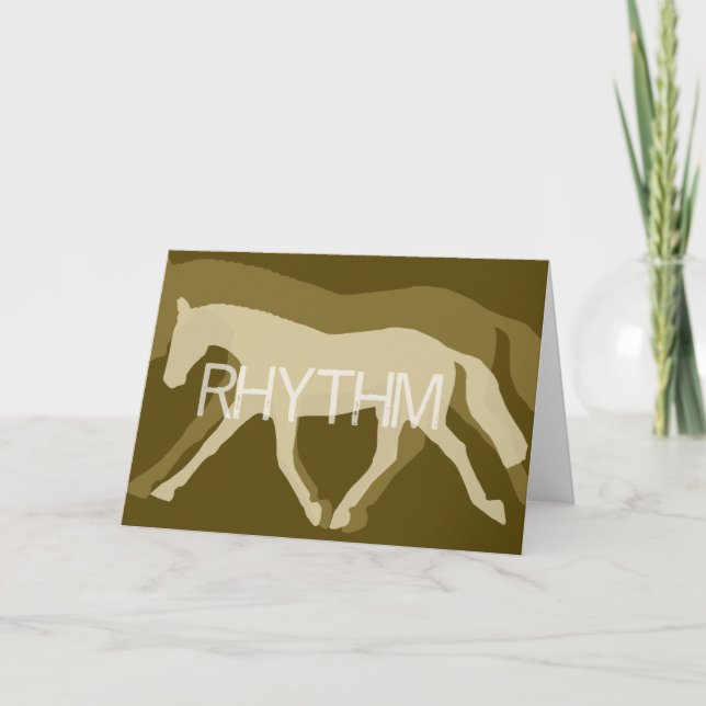 RHYTHMUS-12x18 GRUSS-KARTE Karte (Vorderseite)