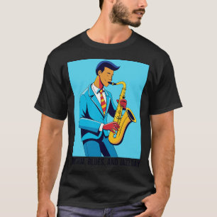 Rhythmus Blues und Jazz Tag T-Shirt