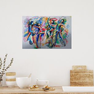Rhythmus der Bewegung Poster