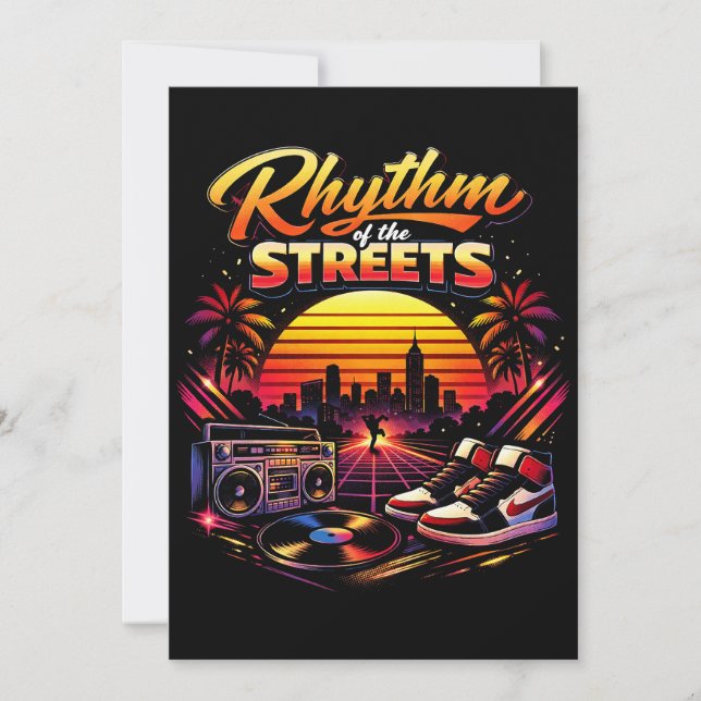 Rhythmus der Straßen Einladung (Vorderseite)