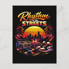 Rhythmus der Straßen Postkarte