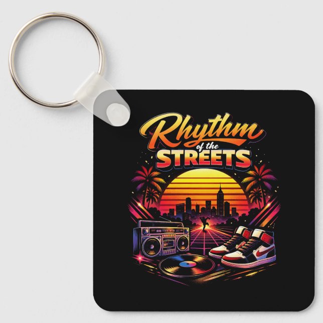 Rhythmus der Straßen Schlüsselanhänger (Vorderseite)