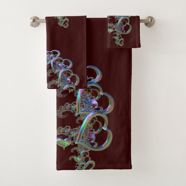 Rhythmus des Herz-Bath-Handtuch-Set Badhandtuch Set (Insitu)