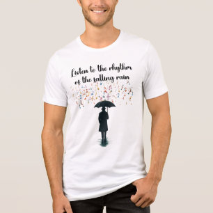 Rhythmus des Regen Männer Bella+Canvas Langarmshir Tri-Blend Shirt