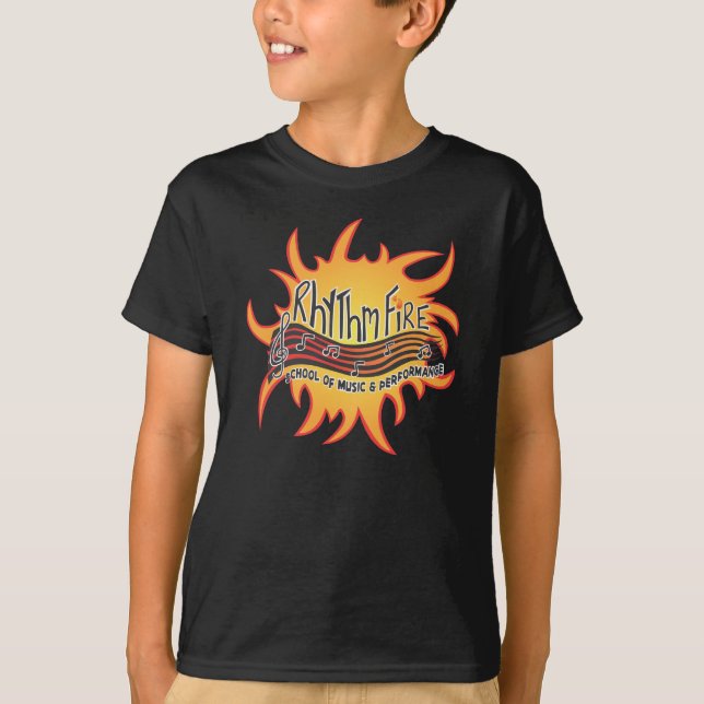Rhythmus-Feuer-Logo T-Shirt (Vorderseite)