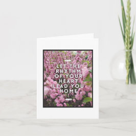 Rhythmus Ihrer Herz-Note-Karte - Leere Innenseite Karte