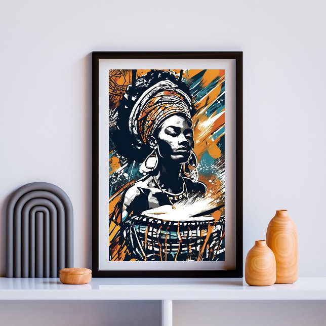 Rhythmus ihres Souls - Stammeskönigin des Trommel  Poster (Von Creator hochgeladen)