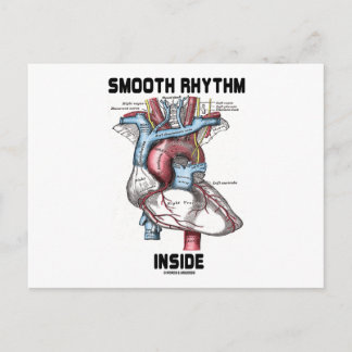 Rhythmus im Inneren (medizinisches anatomisches He Postkarte