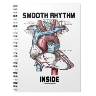 Rhythmus im medizinischen anatomischen Herzen Notizblock