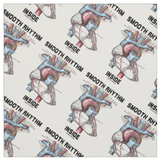 Rhythmus im medizinischen anatomischen Herzen Stoff