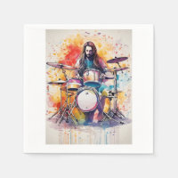Rhythmus in Bewegung: Drummer Performance Poste