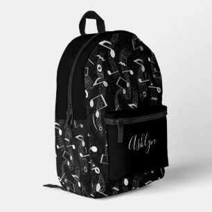 Rhythmus in Bewegung - Muster eines Musikinstrumen Bedruckter Rucksack