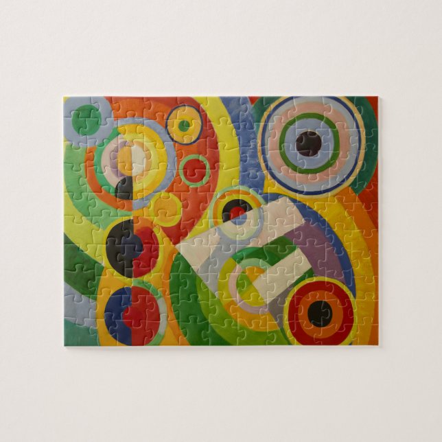 Rhythmus Joie de Vivre durch Robert Delaunay 1930 Puzzle (Horizontal)