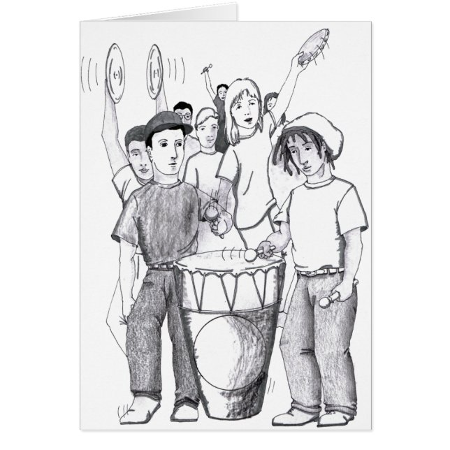 Rhythmus-Trommel-Tanzen-Leute (Vorne)