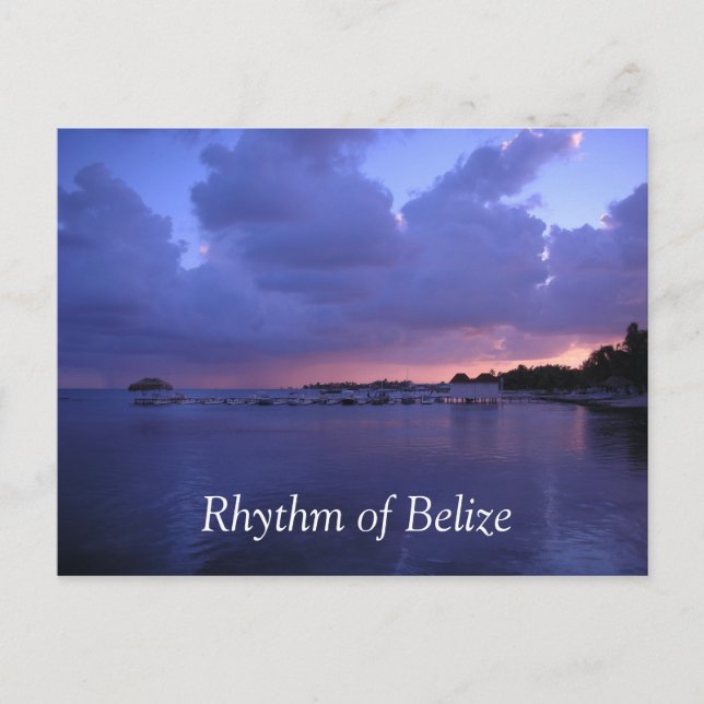 Rhythmus von Belize San Pedro Post Card Postkarte (Vorderseite)