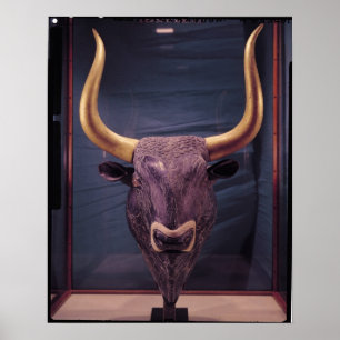 Rhyton in Form eines Bullenkopfes, Poster