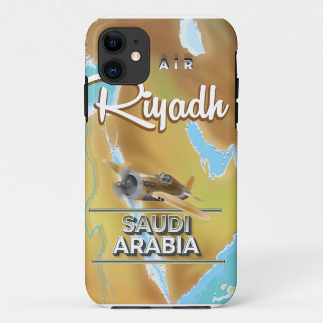Riad Saudi-Arabien Reiseplakat Case-Mate iPhone Hülle (Rückseite)