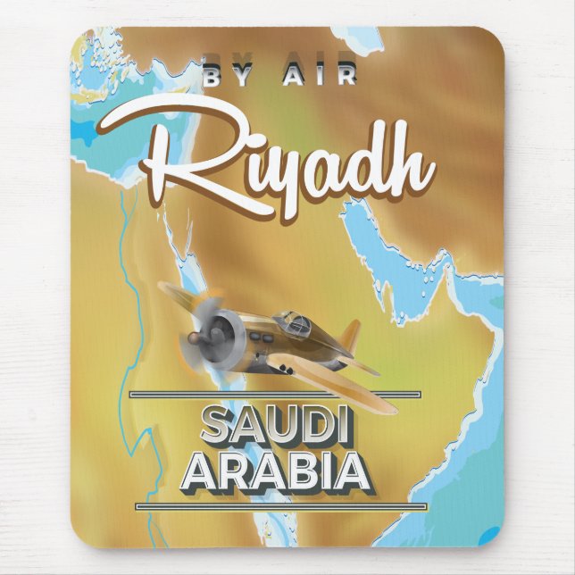 Riad Saudi-Arabien Reiseplakat Mousepad (Vorne)