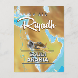 Riad Saudi-Arabien Reiseplakat Postkarte
