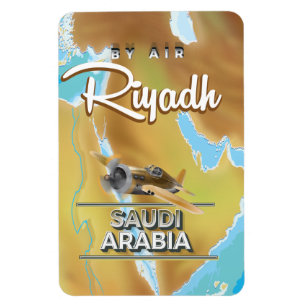Riad Saudi-Arabien Vintage-Reiseposter Magnet