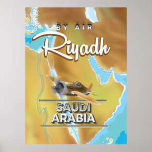 Riad Saudi-Arabien Vintage-Reiseposter Poster