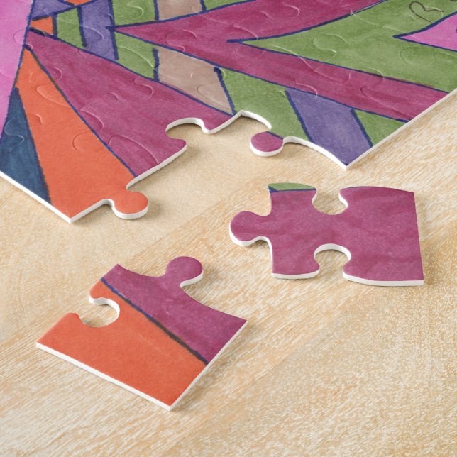 "Riad the Groovy Rainbow" - Abstrakte Kunst Puzzle (Seite)