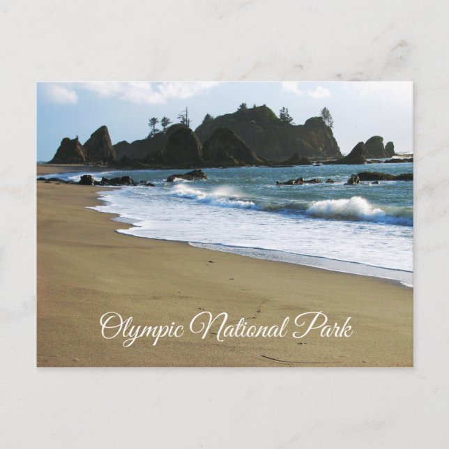 Rialto Beach, Olympic National Park Washington Postkarte (Vorderseite)
