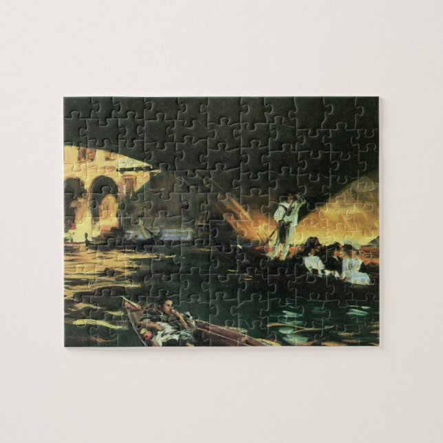 Rialto Bridge, Grand Canal von John Singer Sargent Puzzle (Horizontal)