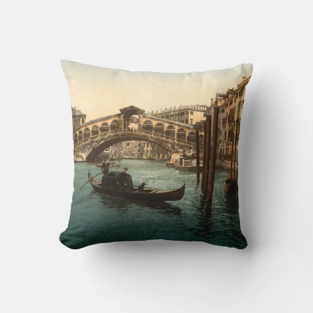Rialto Bridge I, Venedig, Italien Kissen (Vorderseite)