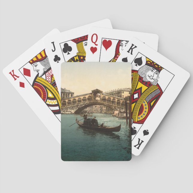 Rialto Bridge I, Venedig, Italien Spielkarten (Rückseite)
