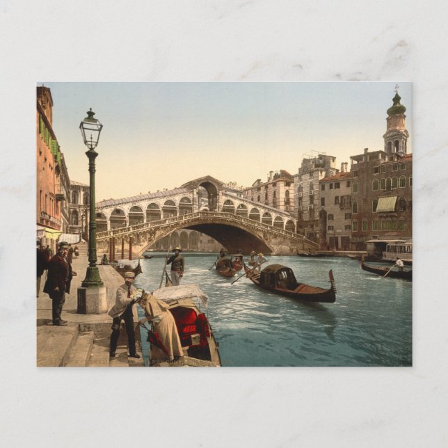 Rialto Bridge II, Venedig, Italien Postkarte (Vorderseite)