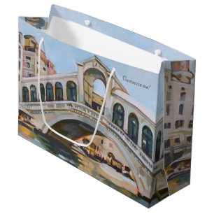 Rialto Bridge Venedig, Italien Große Geschenktüte