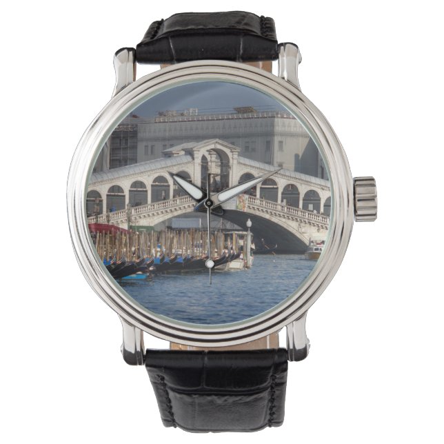 Rialto Bridge Venice Italien Armbanduhr (Vorderseite)