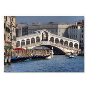 Rialto Bridge Venice Italien Tischnummer