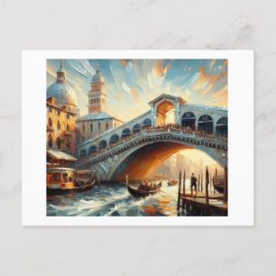 Rialto Bridge Venice Postkarte