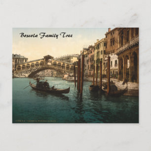 Rialto-Brücke I, Venedig, Italien Postkarte
