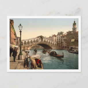Rialto-Brücke II, Venedig, Italien Postkarte