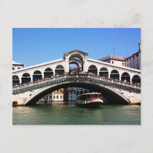 Rialto-Brücke in Venedig Postkarte