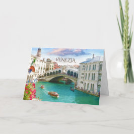 Rialto Brücke in Venedig | Venezia, Italien Karte