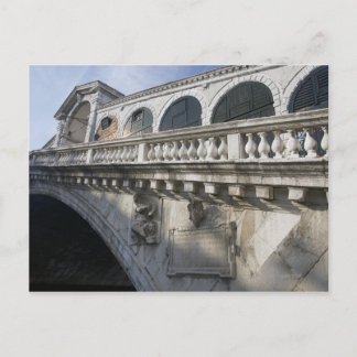 Rialto Brücke über den Canal Grande Venice Italien Postkarte