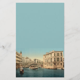 Rialto Brücke und Canal Grande, Venedig, Italien Briefpapier