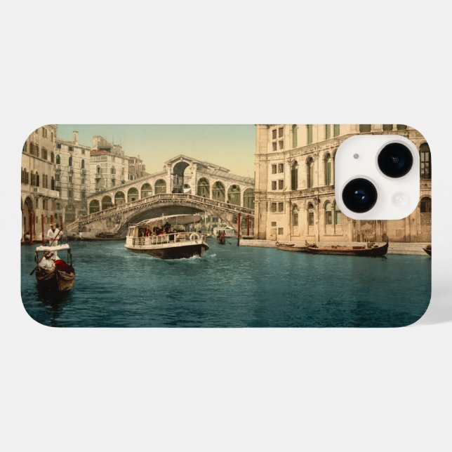 Rialto-Brücke und Grand Canal, Venedig Case-Mate iPhone Hülle (Rückseite (Horizontal))
