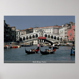 Rialto-Brücke, Venedig Poster
