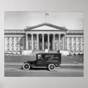 Rialto Theater Panel Truck: 1920er Poster