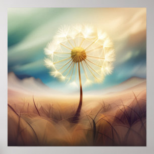 Riant Dandelion Dreams Poster