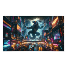 Riant Lizard Monster Fotodruck