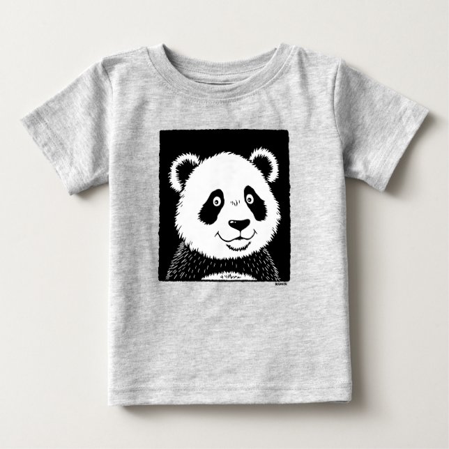 Riant Panda Bear Baby T-shirt (Vorderseite)