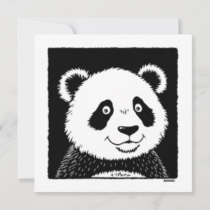 Riant Panda Bear Einladung