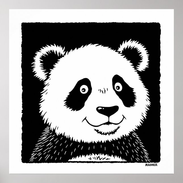 Riant Panda Bear Poster (Vorne)