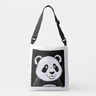 Riant Panda Bear Tragetaschen Mit Langen Trägern